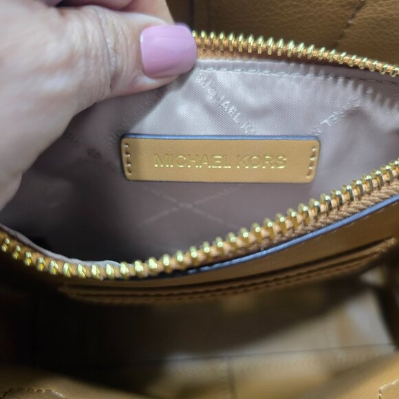 Michael Kors Mercer Medium Two-Tone Logo Crossbody Bag - Picture 11 of 11